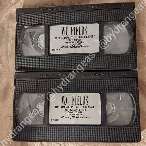 W.C Fields 2 Video Cassette VHS Movies - Picture 3 of 3